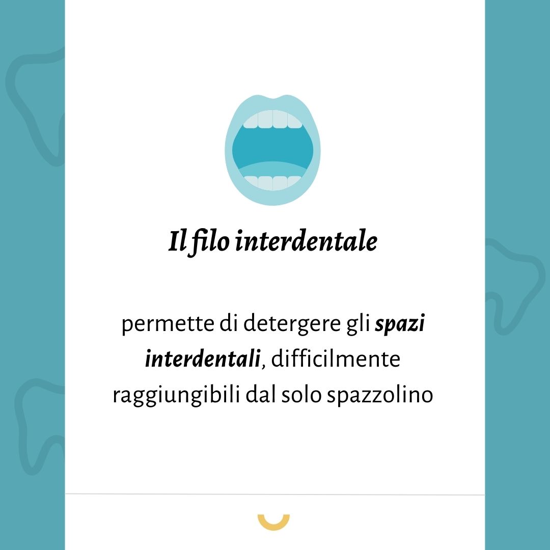 come si usa il filo interdentale