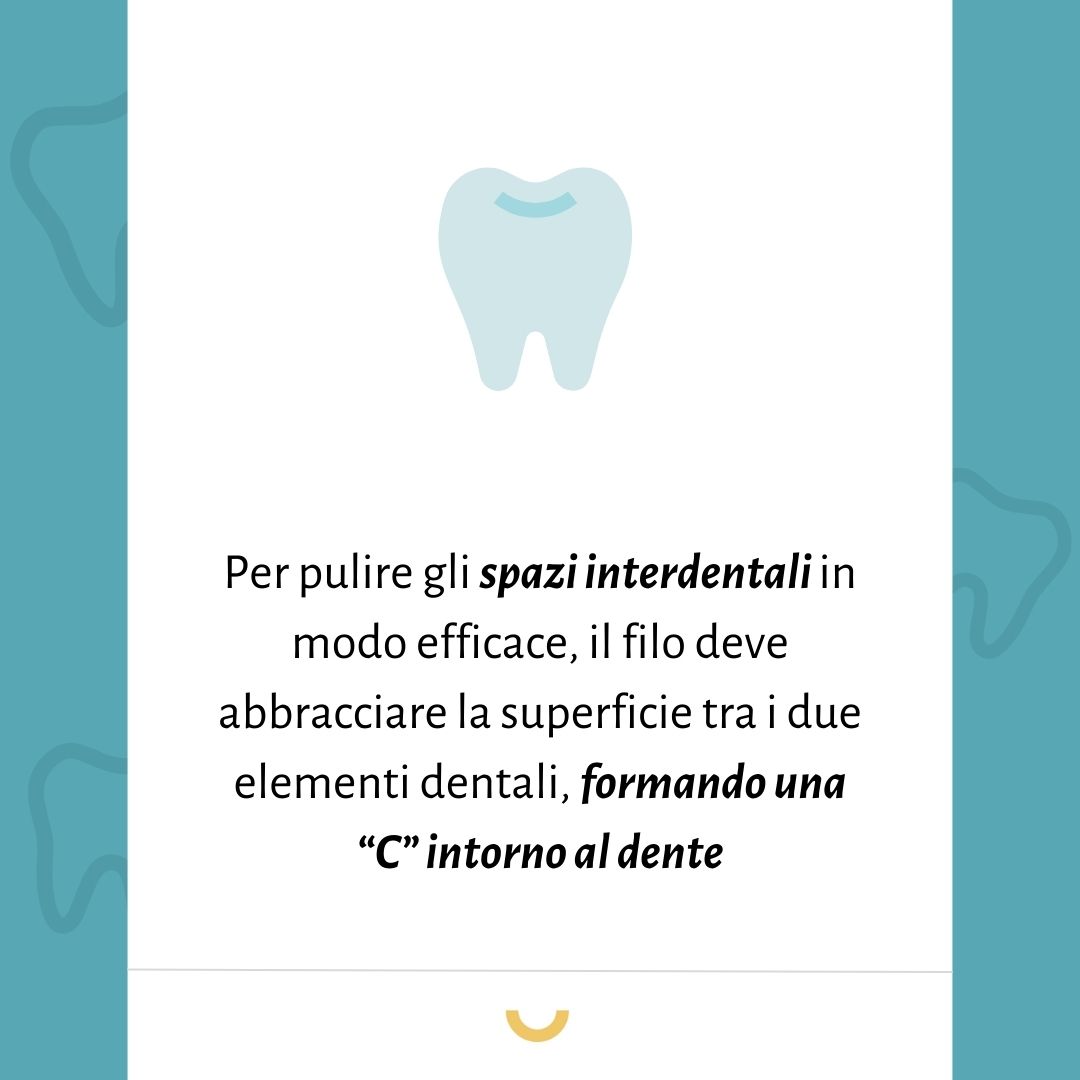 come usare il filo interdentale