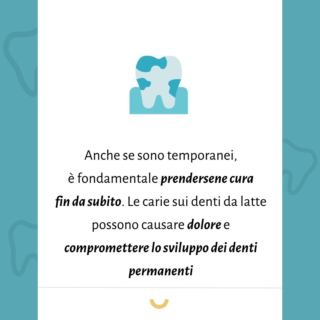 carie sui denti da latte