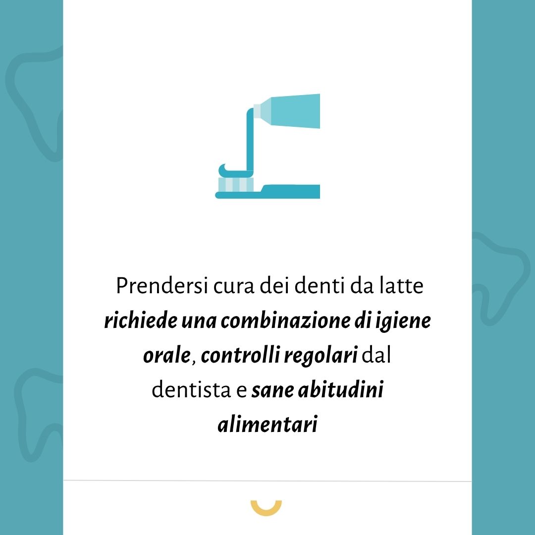 come si curano i denti da latte