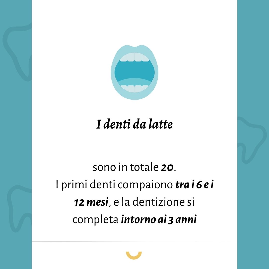 quanti sono i denti da latte