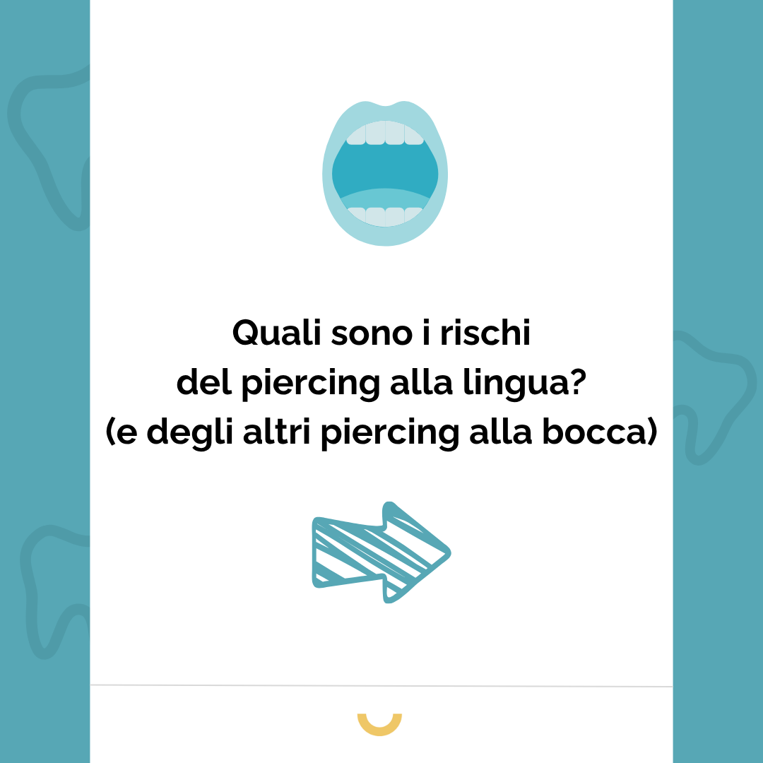 rischi del piercing alla lingua