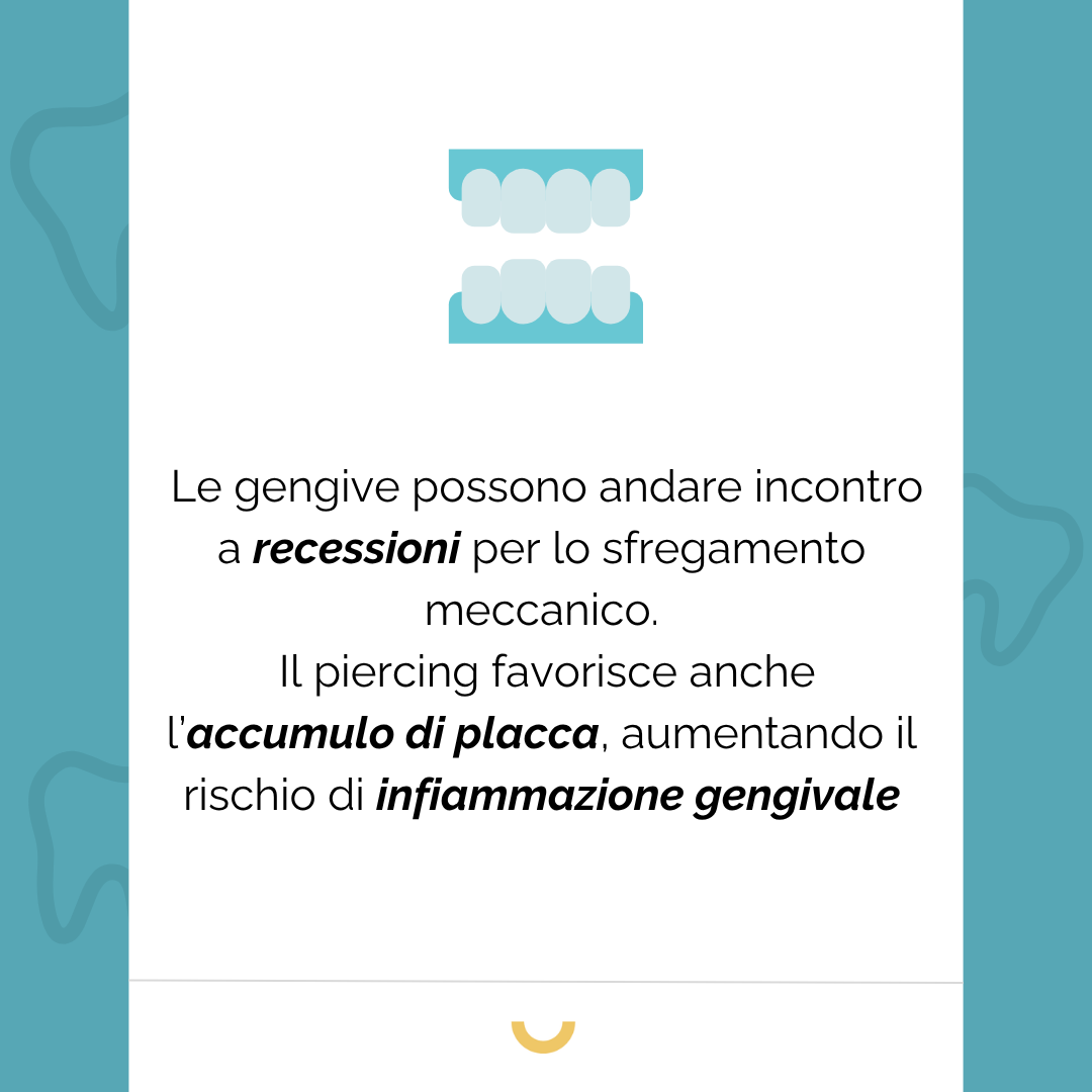 rischi gengive piercing